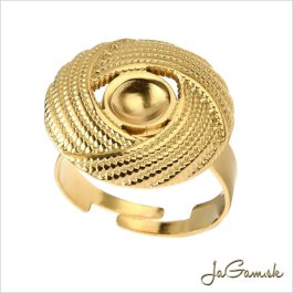 Základ na prsteň s lôžkom CHIRURGICKÁ OCEĽ 6mm, 1ks (CH1773g)